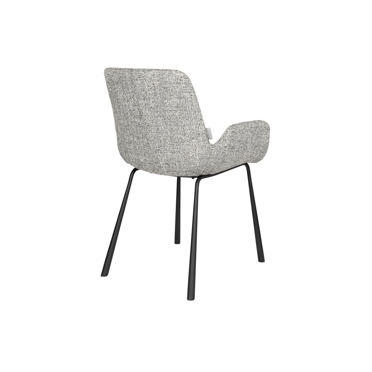 ESSZIMMERSTUHL Brit Grau - 2 er Set - Grau, Textil (59/79/62cm) - Zuiver