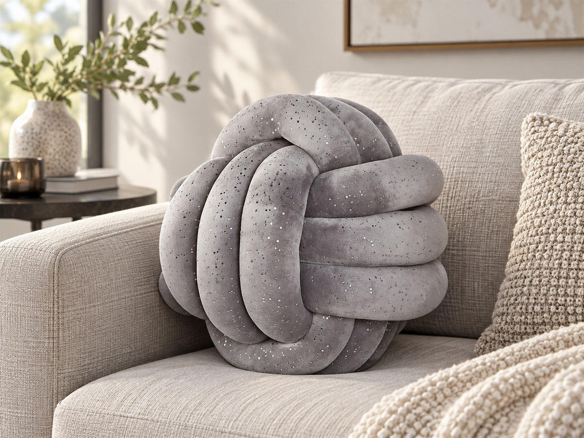 DÍSZPÁRNA Szürke 30/30 cm Malni - szürke, textil (30/30cm) - Beliani