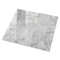 GLASPLATTE 80x60 cm – Grauer Marmor - Grau, Glas (0.4/80/60cm) - ArtPrintCave