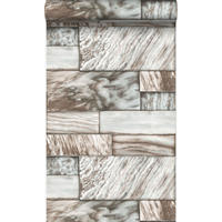 TAPETE Marmor-Optik 53 cm x 10.05 m - Braun, Papier (53/1000cm) - Origin Wallcoverings