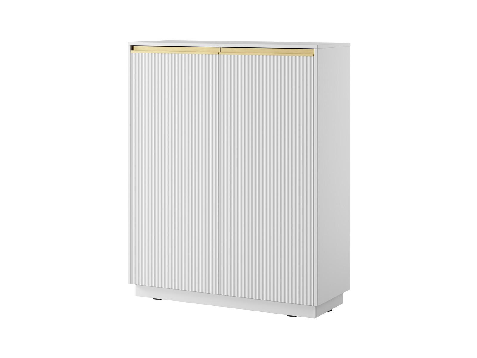 HIGHBOARD Roy 104 Weiß - Weiß, Holzwerkstoff (104/127/39cm) - Bettso