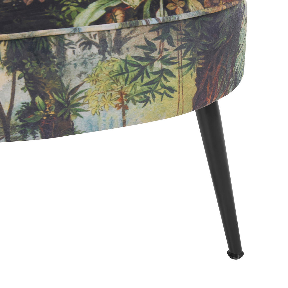 FOTEL Kárpit Zöld Voss - színes/zöld, textil/fém (60/76/52cm) - Beliani