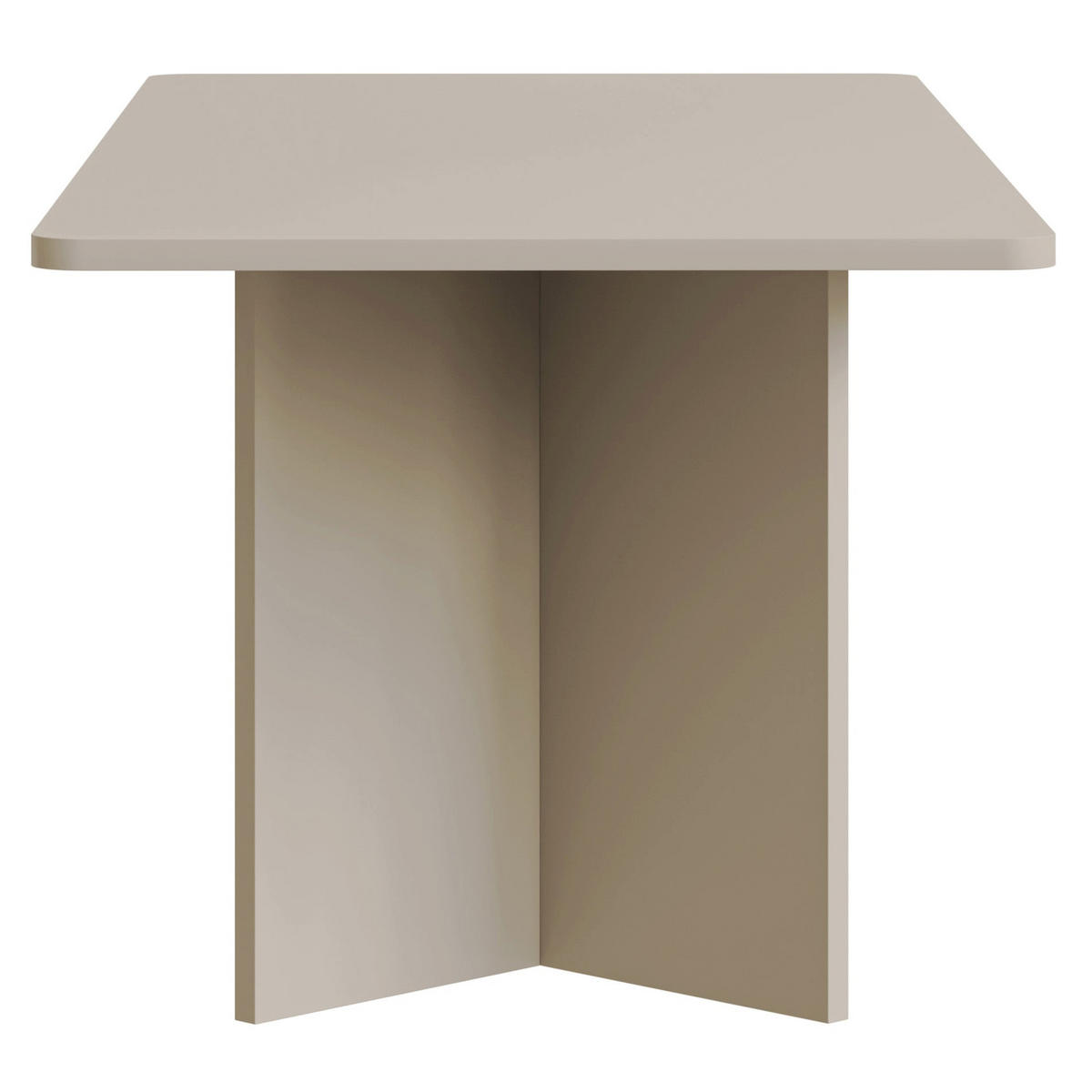 ESSTISCH Qubeo Kaschmirgrau 204x90 cm - Taupe, Holzwerkstoff (90/204/75cm) - Selsey
