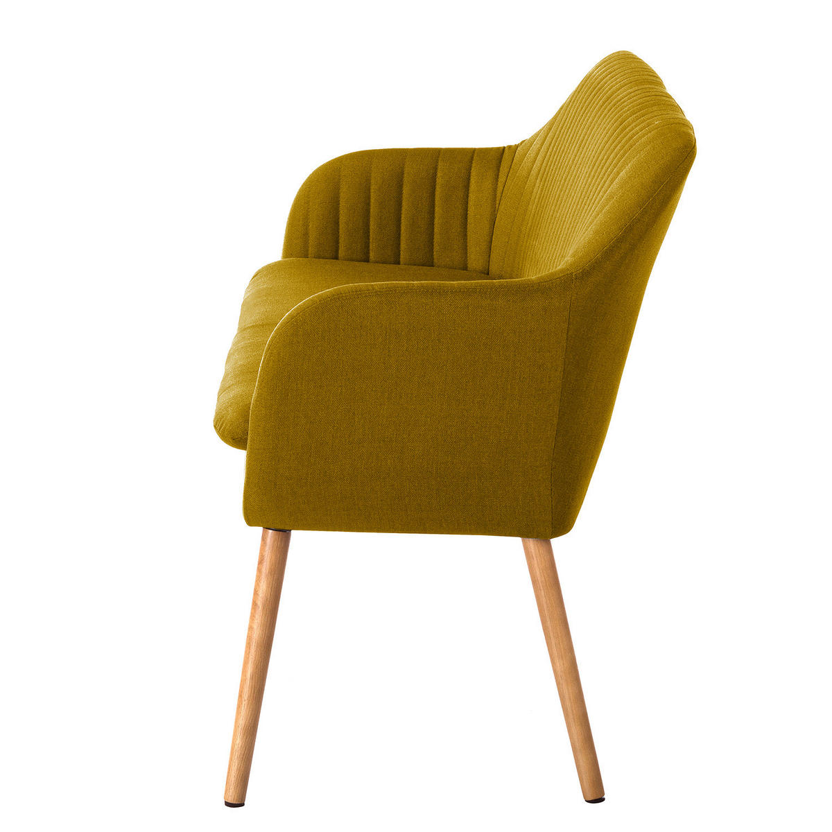 KÜCHENSOFA - Currygelb, Eichenholz/Holz (130/85/62cm) - home24