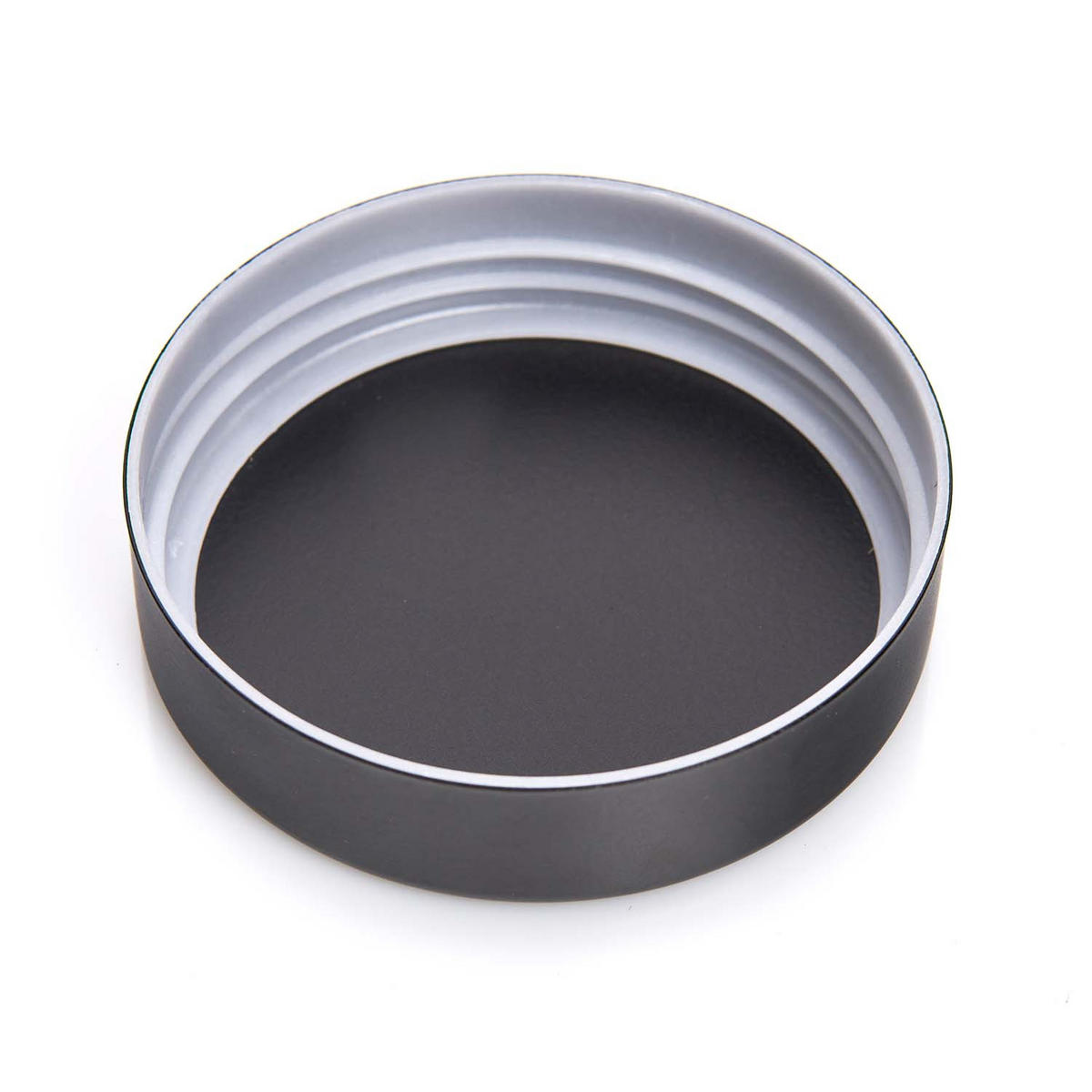 VORRATSGLAS 6 Stück mit Metalldeckel, schwarz - Ø 10,2 x 12,5cm - Schwarz, Glas (10.2/12.5/10.2cm) - Zeller Present