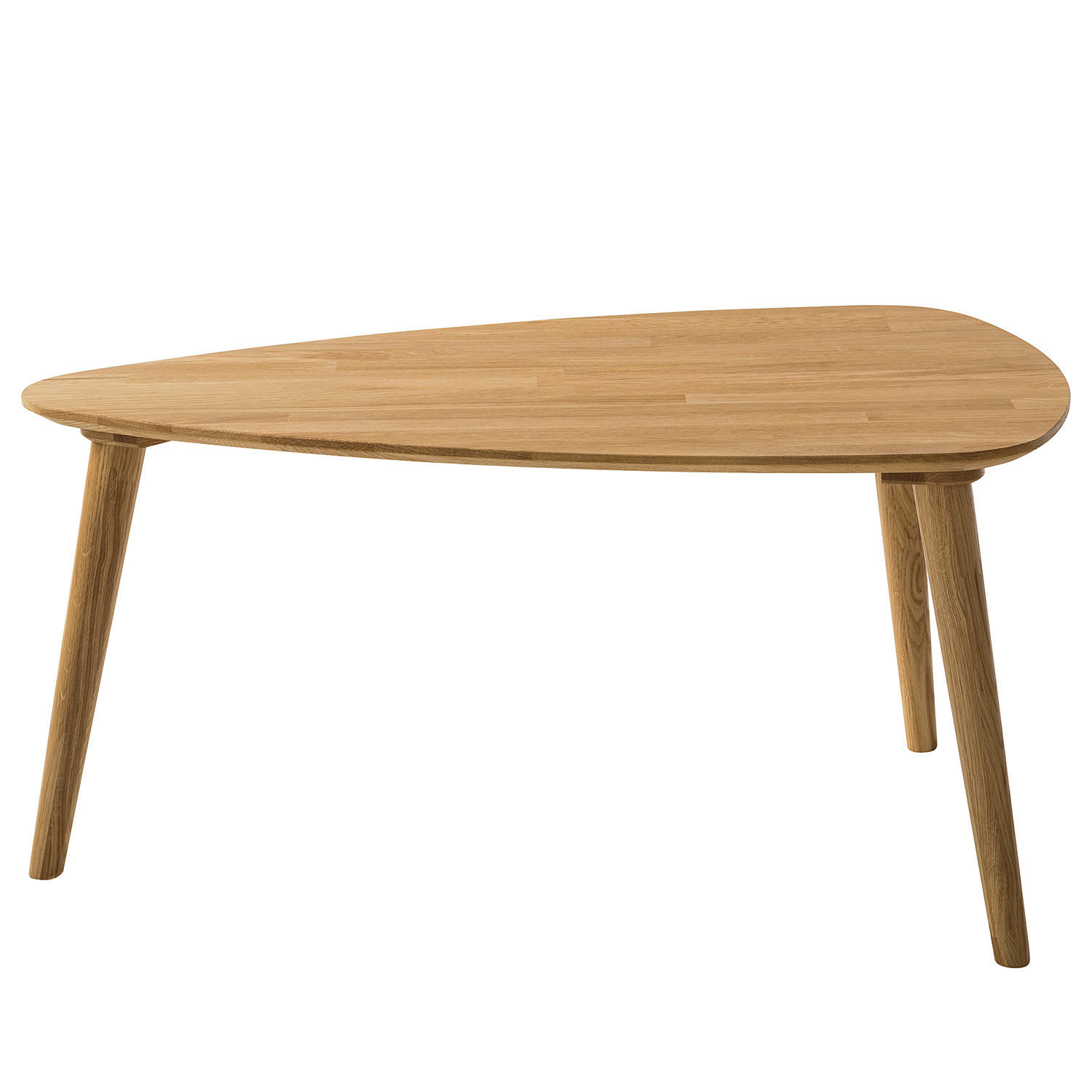 COUCHTISCH - Massivholz - Eichefarben/Braun, Holz (60/90/43cm) - home24
