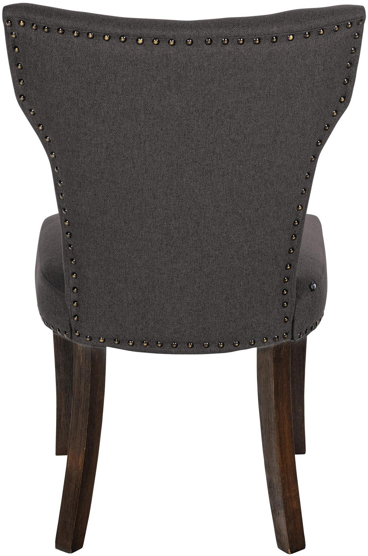 WOHNZIMMERSTUHL Stoff dunkelgrau - Dunkelgrau, Holz/Textil (52/90/59cm) - CLP