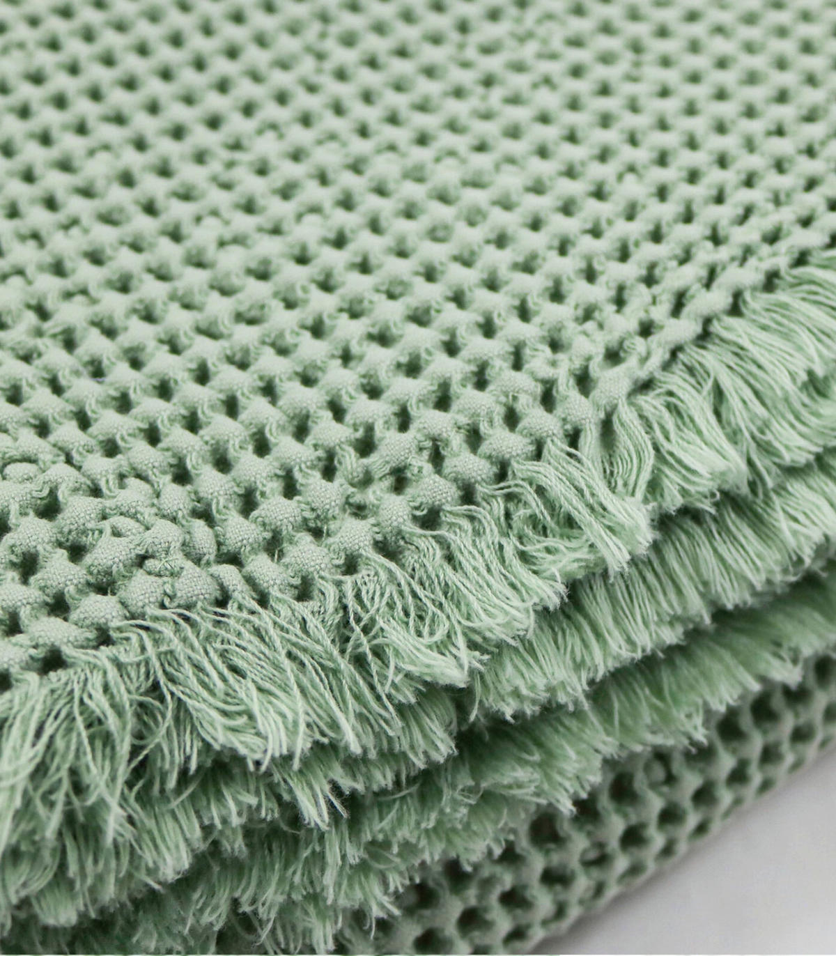 BABYDECKE Cocoon. Plaid. 130x170 cm. Mintgrün - Mintgrün, Textil (130/170cm) - SOWL