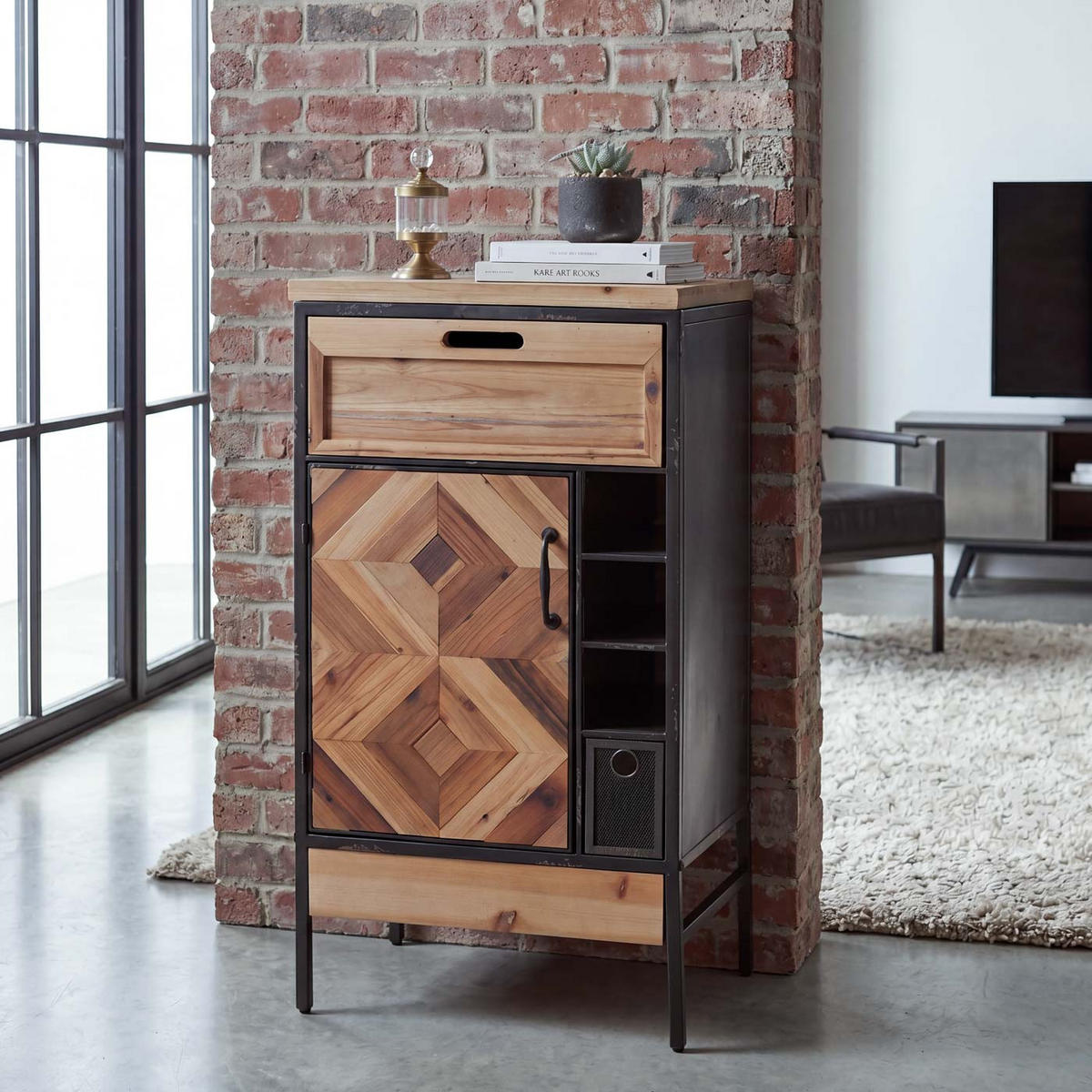 APOTHEKERKOMMODE Multicolor - Multicolor, Holz (45/85/35cm) - MCW