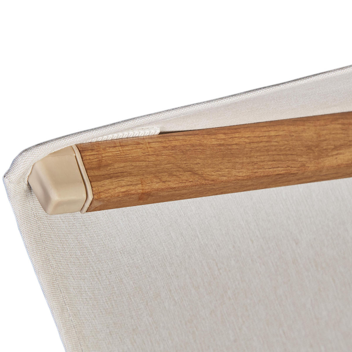 AMPELSCHIRM quadratisch 3 x 3 m Challenger T² Premium 360° kippbar natur/teak - Creme, Metall (300/300cm) - Platinum