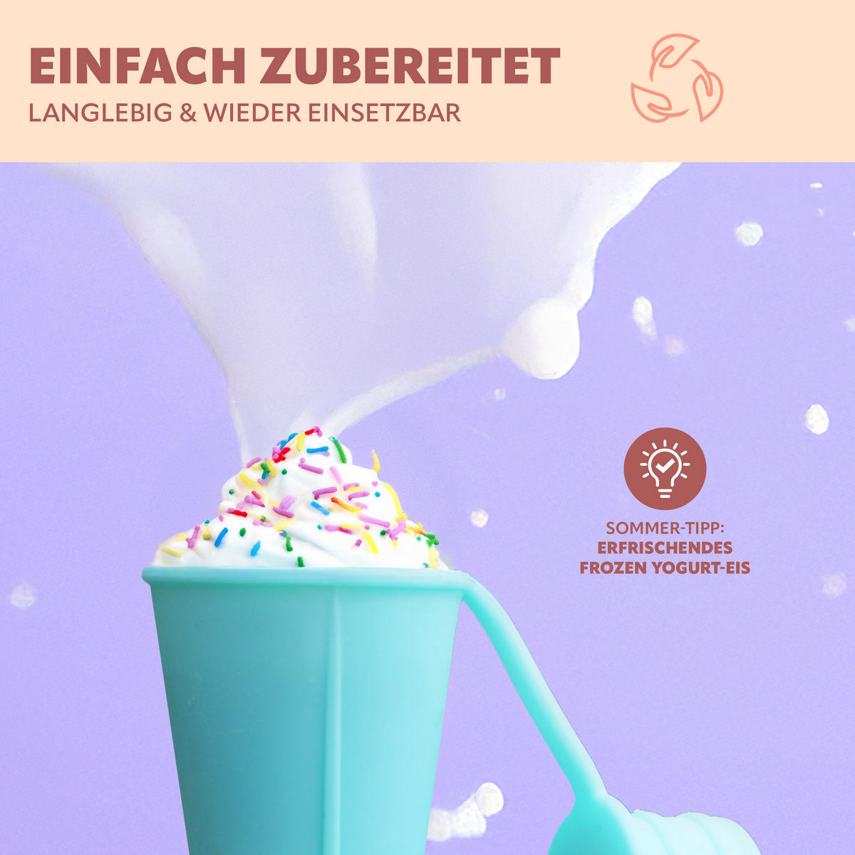 SILIKON-EISBEREITER 8er-Set, grün, Silikon - Türkis, Kunststoff (6.2/19.5/6.2cm) - bremermann