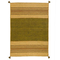 NATUR TEPPICH KELIM NAVARRO - Grün, Textil (120/180cm) - Pergamon