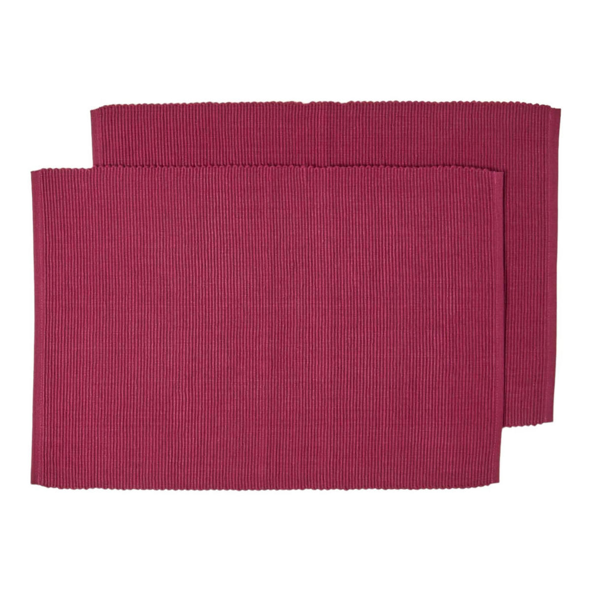 TISCHSET weinrot im 2er-Set 33/50 cm, 100% Baumwolle - Weinrot, Textil (33/50cm) - Homescapes