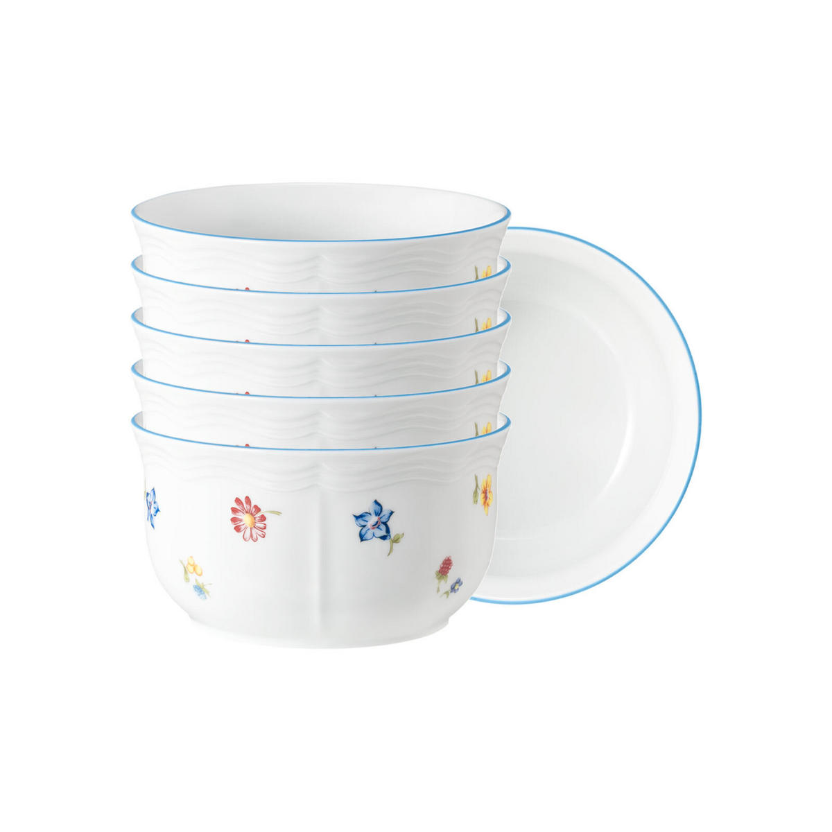 MÜSLISCHALEN Sonate Nostalgie weiß ø 15 cm 6er Set - Weiß, Keramik (15cm) - Seltmann Weiden