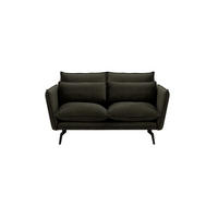 ZWEISITZER-SOFA Layla-Velluto 20 - Schwarz, Holz/Textil (171/95/98cm)