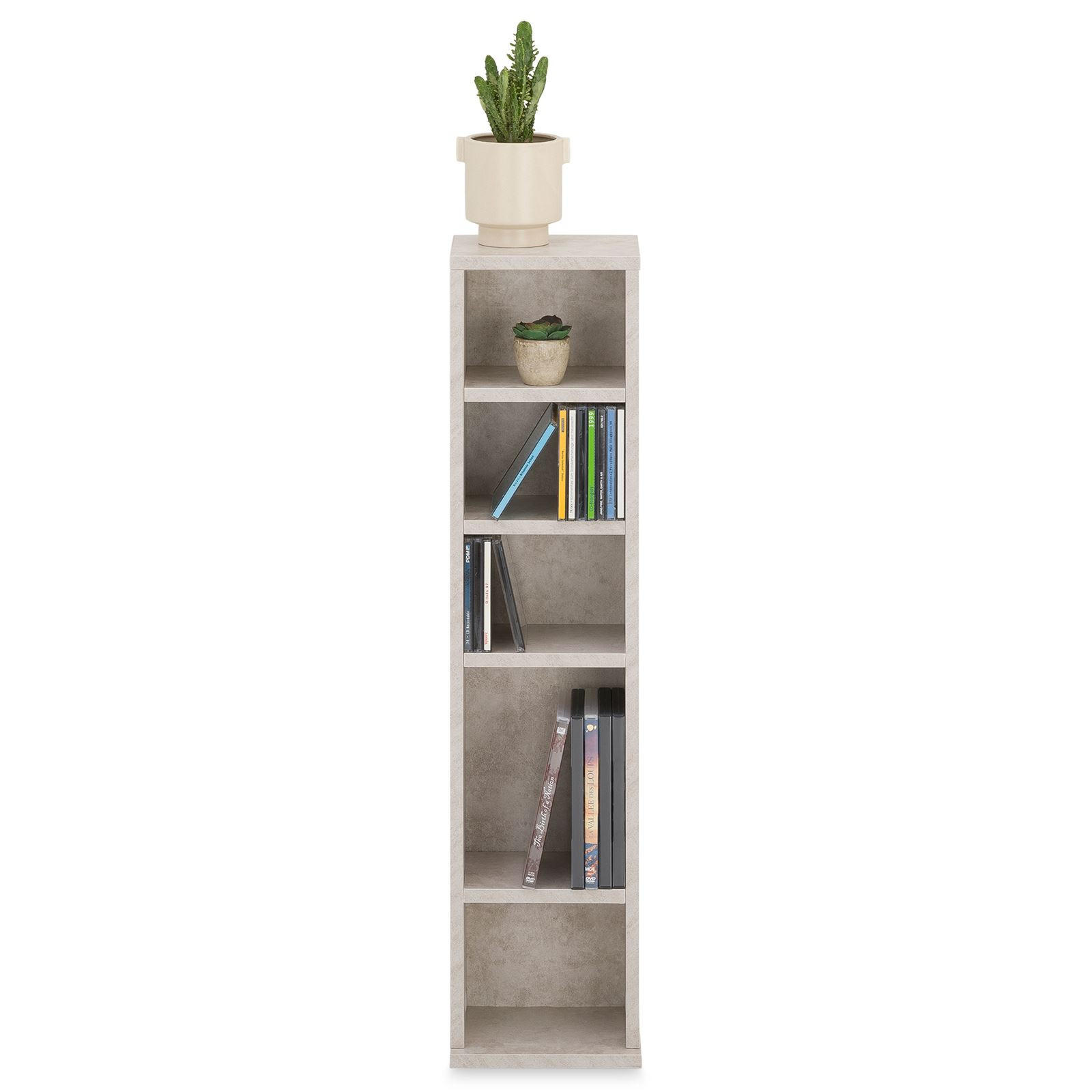 Idimex Cd/Dvd Grau 21x88x20 cm