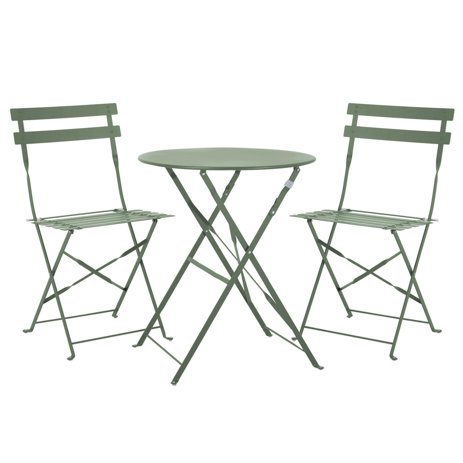BISTRO-SET BERLIN Metall Mint - Türkis, Metall - SVITA