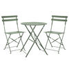 BISTRO-SET BERLIN Metall Mint - Türkis, Metall - SVITA