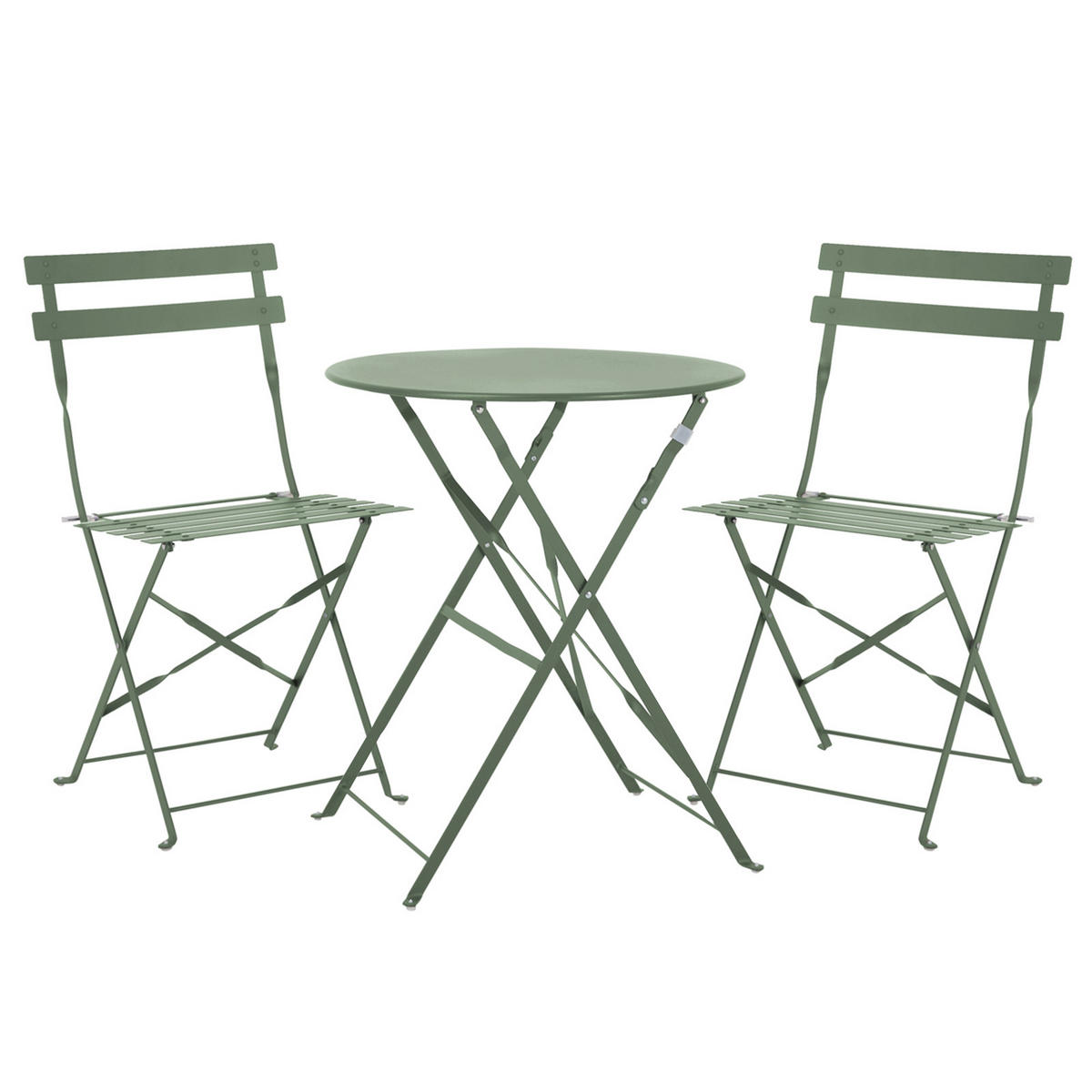 BISTRO-SET BERLIN Metall Mint - Türkis, Metall - SVITA