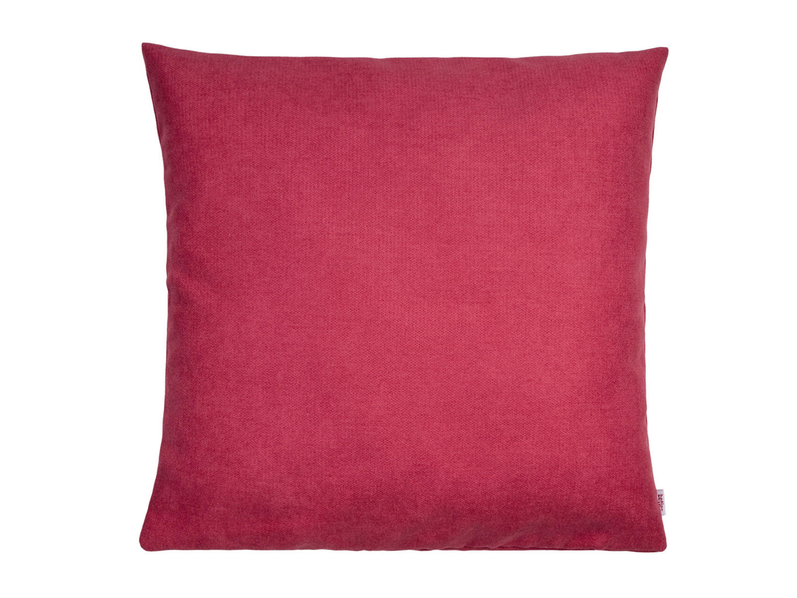KISSENHÜLLE FarbTon Chenille-Haptik himbeer-rot 50/50 cm - Rot, Textil (50/50cm) - beties Heimtextil