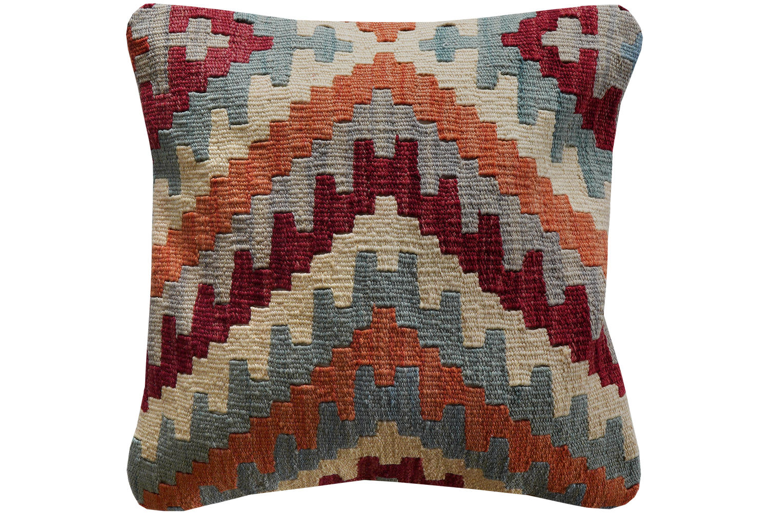 KELIM-KISSEN Mehrfarbig 50/50 cm Schurwolle - Multicolor, Textil (50/50cm) - Looma