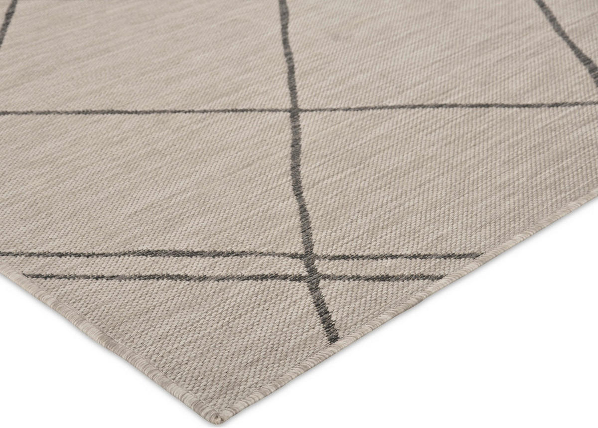 OUTDOOR-TEPPICH Terrace Hellgrau/Beige 200x290 cm - Multicolor, Textil (200/290cm) - Vercai Rugs