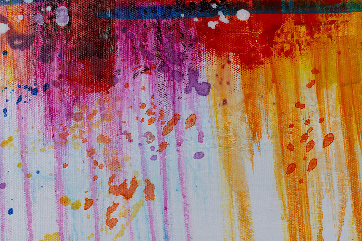 ACRYLBILD HANDGEMALT 120/60 cm - Blau/Gelb, Holz/Textil (120/60cm) - KUNSTLOFT
