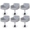 ESSZIMMERSTUHL Grau 6er-Set - Grau, Textil (60/80/55cm) - MCW