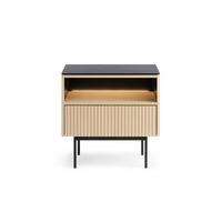 NACHTTISCH: Vicenza-Eiche, 57 x 57 x 39 cm - Eichefarben, Holzwerkstoff (57/57/39cm) - 3XE LIVING