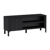 TV-LOWBOARD Malumi MM-6 135 x 57 x 40,5 cm Schwarz Paintflow - Schwarz, Holzwerkstoff/Metall (135/57/40.5cm) - Koseto