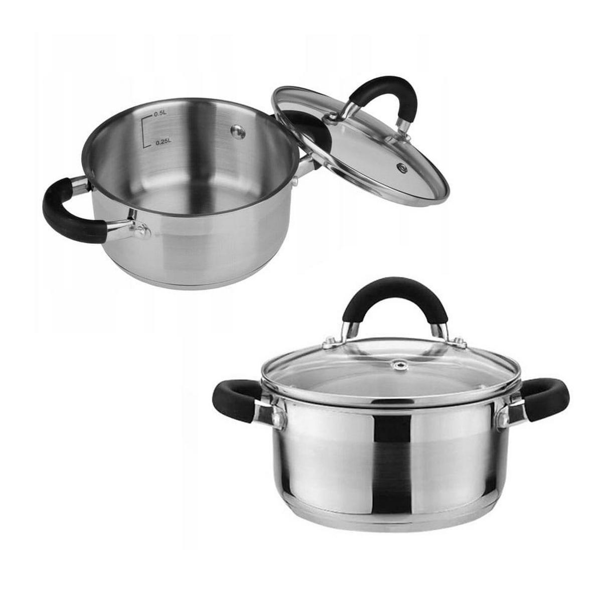 TOPF Silber 18/18/9 cm KH4343 - Silberfarben, Metall (18cm) - Kinghoff 