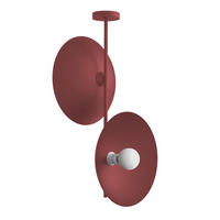 DECKENLEUCHTE - Rot, Metall (40/40/83cm) - Lumicom