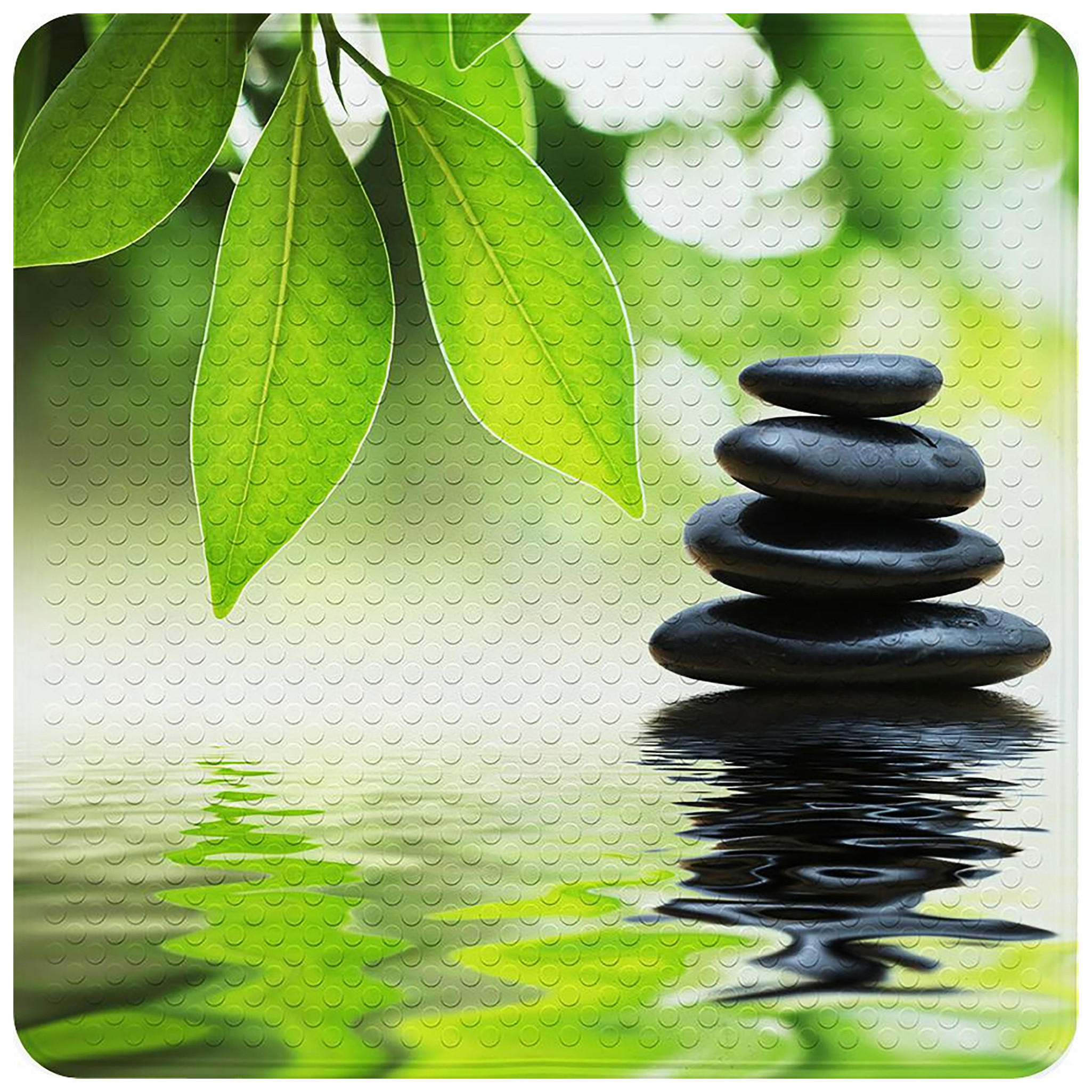 BADEMATTE Harmony - Grün, Kunststoff (53/53cm) - Sanilo