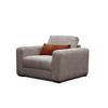 SESSEL OLI in Cordstoff taupe - Taupe, Holz/Textil (130/91/108cm) - Courtois Laville