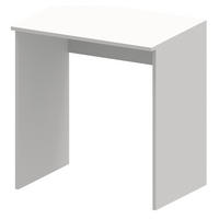 SCHREIBTISCH Bodo 70R Weiß 70/50/75 cm - Weiß, Holzwerkstoff (50/70/75cm) - Matkam Möbel