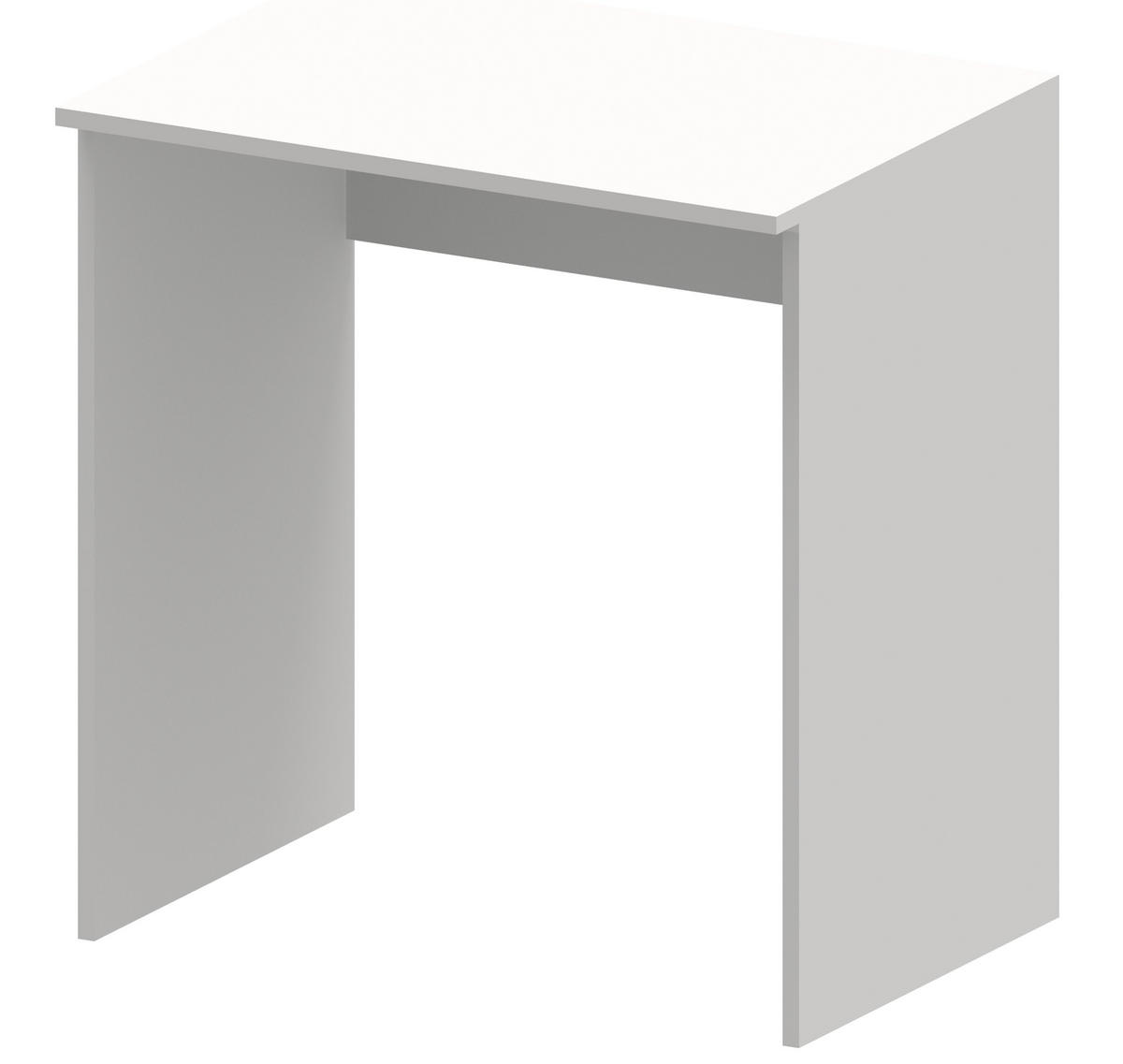 SCHREIBTISCH Bodo 70R Weiß 70/50/75 cm - Weiß, Holzwerkstoff (50/70/75cm) - Matkam Möbel