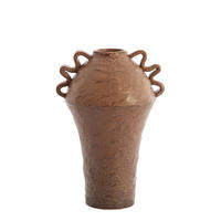 VAZE Volca Braun 25/20/35 cm - Braun, Keramik (35cm) - Light & Living