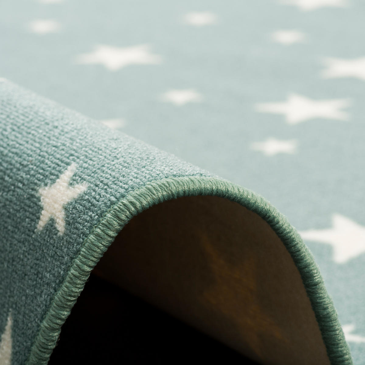 KINDER SPIEL TEPPICH STERNE RUND - Mintgrün, Textil (133/133cm) - Snapstyle
