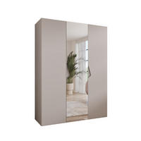 DREHTÜRENSCHRANK 202/150/52 3-türig - Beige, Holz/Metall (150/202/52cm) - Abiks Möbel