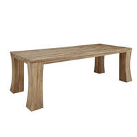 ESSTISCH TEAK 200x100x78 natur unbehandelt BASSANO #107 - Naturfarben, Holz (200/100/78cm) - Massivmoebel24