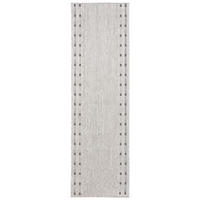 LÄUFER MELISSA Grau Modern Geometrisch 100/900 cm - Grau, Textil (100/900cm) - Tapiso