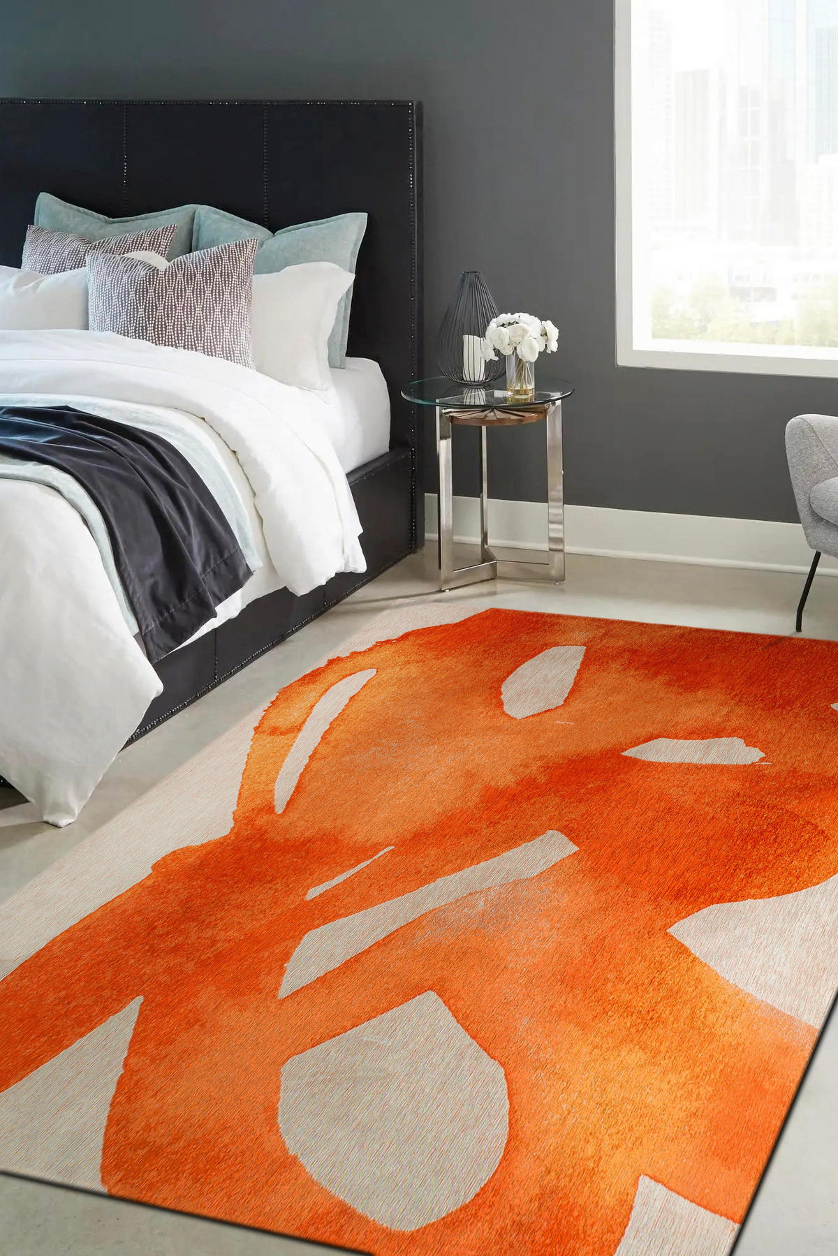 TEPPICH modern Flachgewebe YOYO Orange 240 x 340 cm - Orange, Textil (240/340cm) - Novatrend