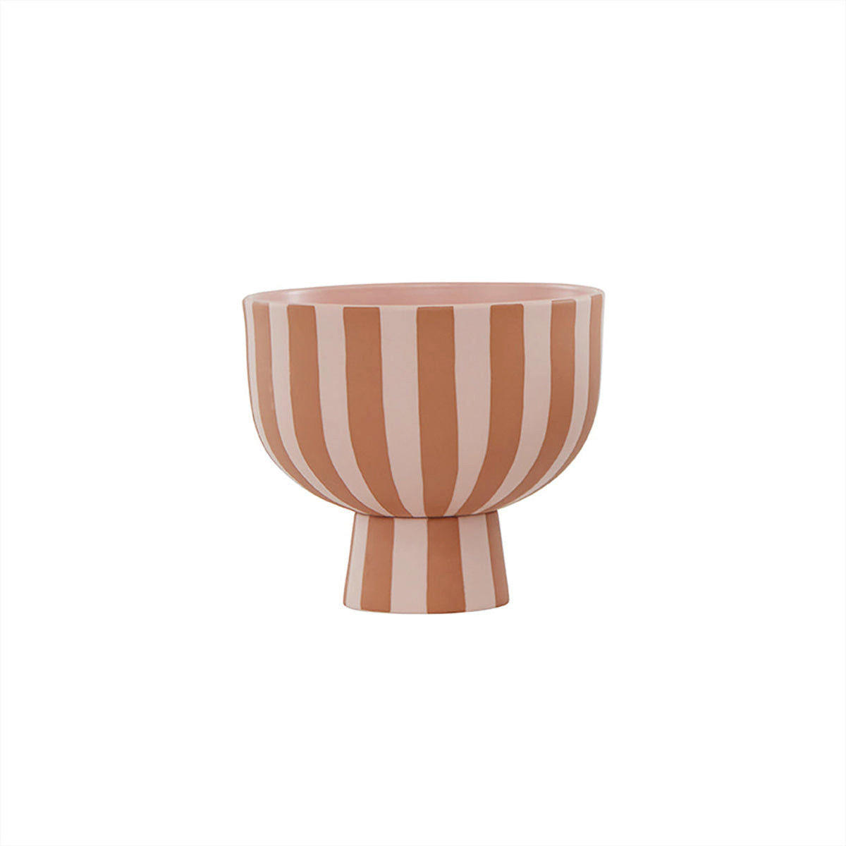 SCHALE Toppu in Braun/Rosé 15 cm - Terracotta, Keramik (15cm) - OYOY Living Design