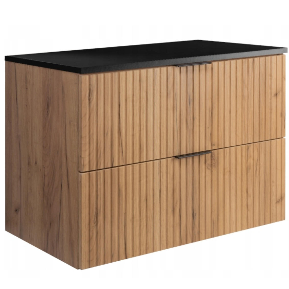 WASCHBECKUNTERSCHRANK FLOW + Platte Eiche Craft 80/57/46 cm - Eichefarben, Holzwerkstoff (80/57/46cm) - Rodan