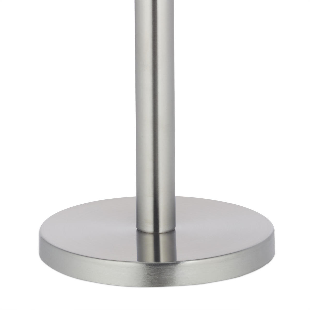 TOILETTENPAPIER Aufbewahrung - Silberfarben, Metall (15/55/15cm) - Relaxdays