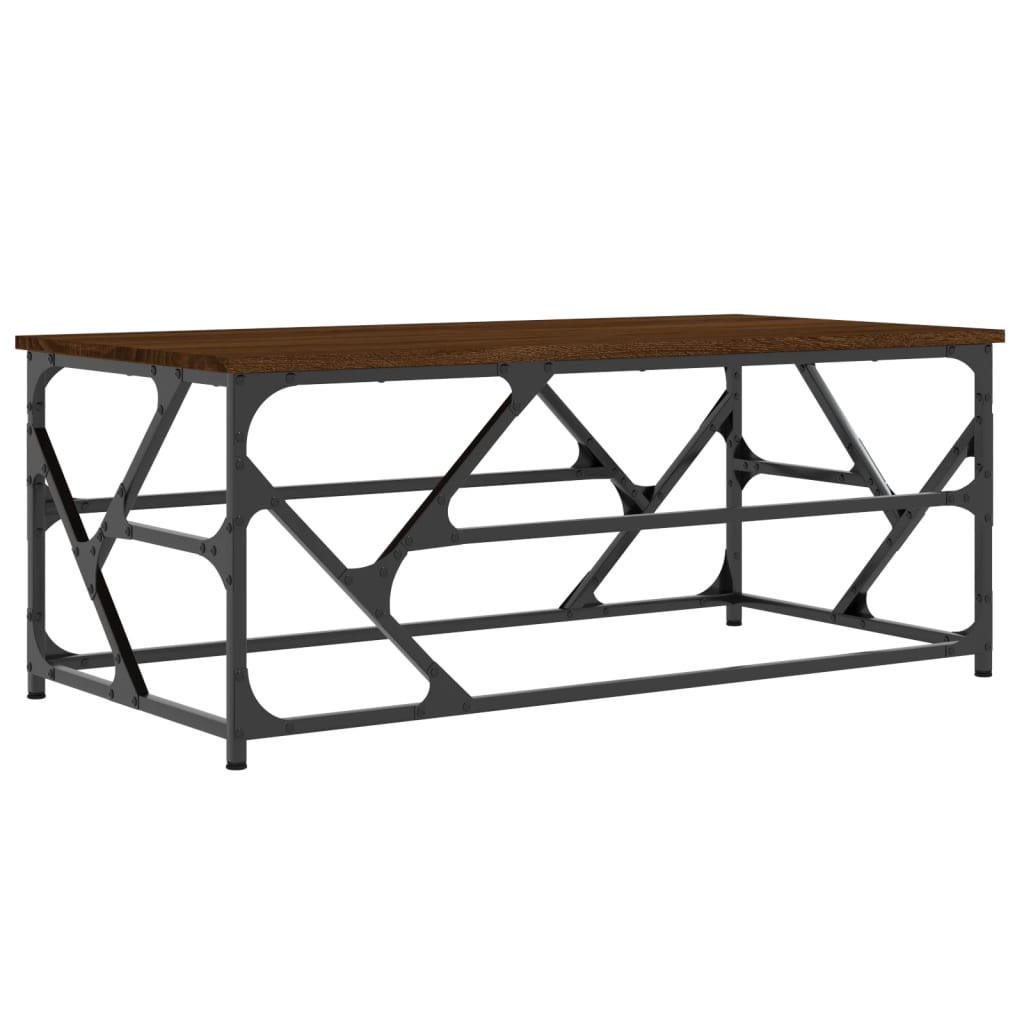 COUCHTISCH Braun Eichen-Optik 100x50x40 cm Holzwerkstoff - Braun, Holzwerkstoff (50/100/40cm) - furnicato