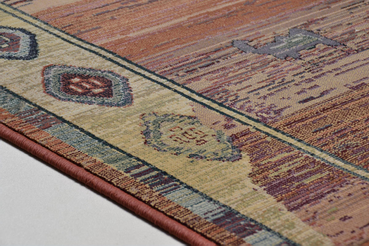 WEBTEPPICH Gabiro 002 200x285 cm - Terracotta, Textil (200/285cm) - THEKO