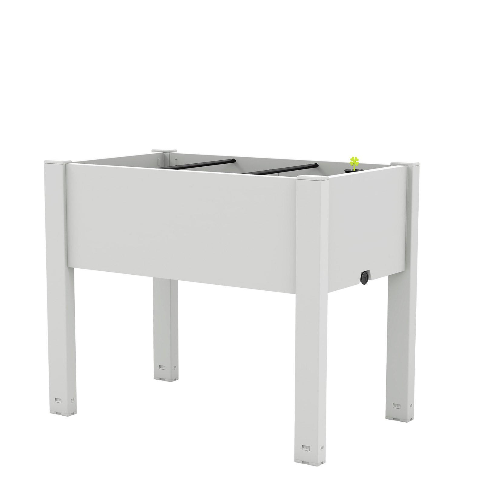 HOCHBEET Weiß - Weiß, Kunststoff (45/61/76cm) - COSTWAY