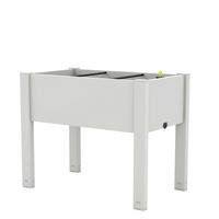 HOCHBEET Weiß - Weiß, Kunststoff (45/61/76cm) - COSTWAY