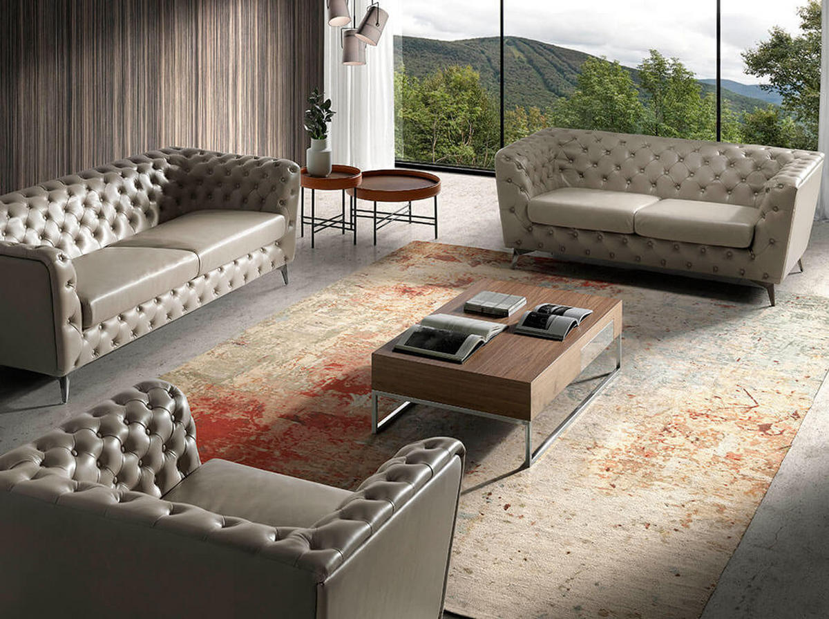 COUCHTISCH Rechteckig Walnuss , Stahl 120/70/33 cm - Edelstahlfarben/Nussbaumfarben, Holz/Metall (70/120/33cm) - ANGEL CERDA